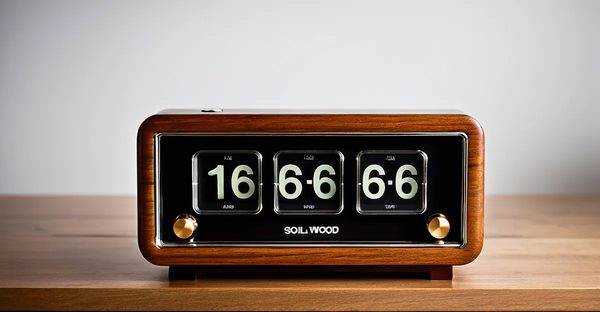 Horloge nixie en bois massif : élégance rétro et sobriété naturelle