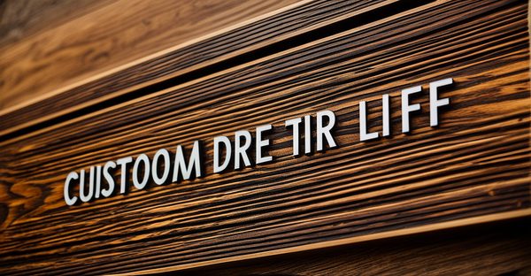 Signalétique bois personnalisée : style et durabilité à votre portée